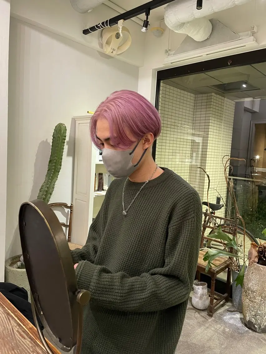 カラー メンズ 沼田 彩虹\カットモデルのヘアスタイル