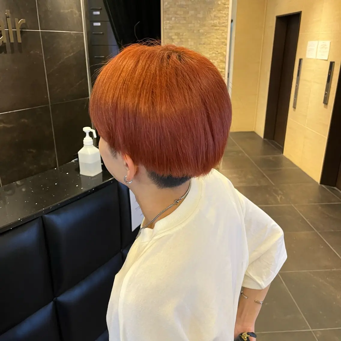 ショート カラー メンズ オレンジ CIEL ON♪のヘアスタイル
