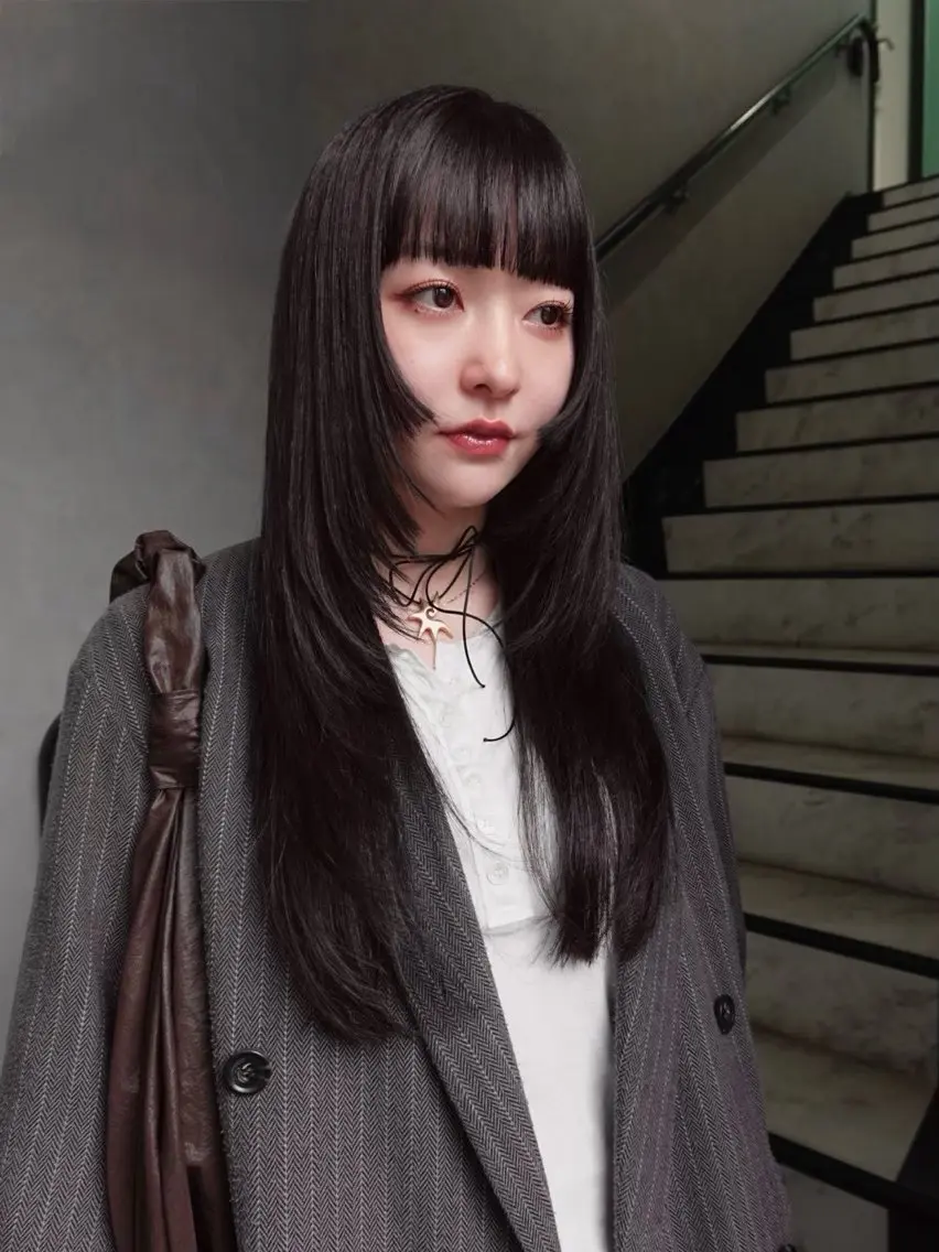 【U25限定⭐️】ロングレイヤーカット+艶トリートメント(シャンプーブロー付き🪄)の写真