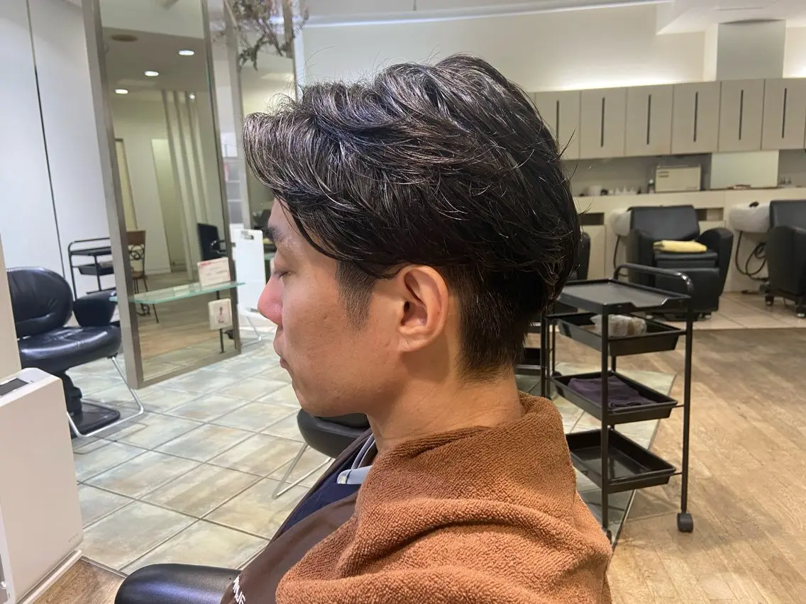 パーマ メンズ メンズパーマ 牟田 いろはのヘアスタイル