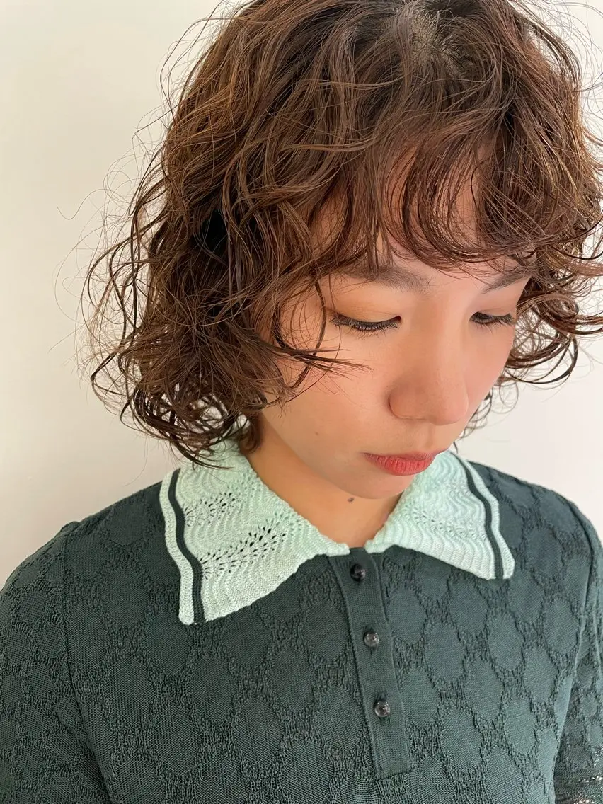 ショート パーマ 【吉祥寺】ショート/ レイヤーボブ/ryoのヘアスタイル