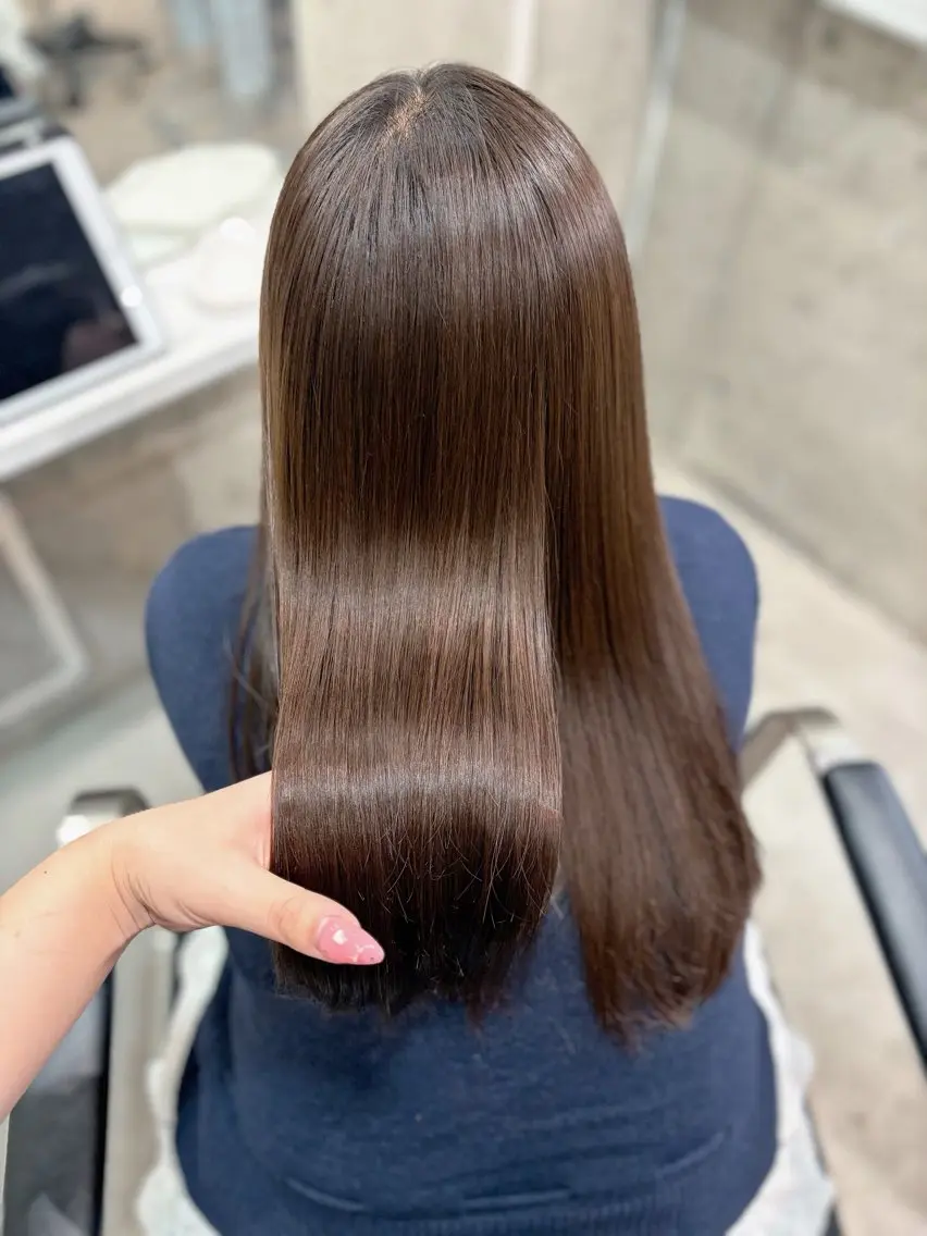 【髪質改善×ストレート】カット×髪質改善ストレート🫧自然なツヤとまとまりで毎日ラクな美髪に𓂃𓈒𓂂の写真