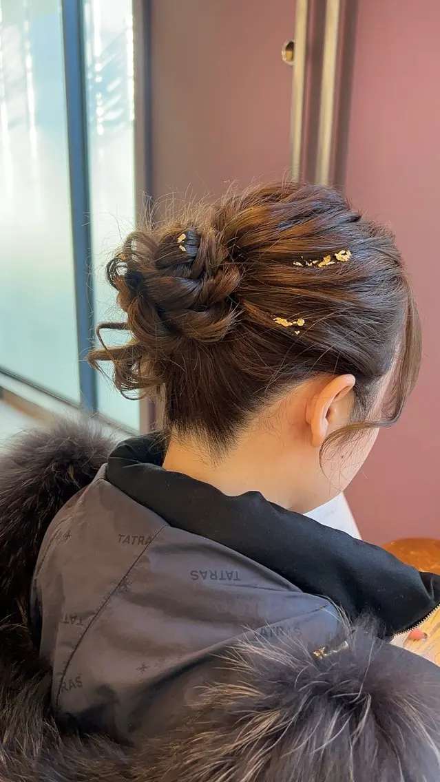 セミロング ヘアアレンジ ヘアセット ミディアムレイヤー/ 縮毛矯正/ひかり🧸のヘアスタイル