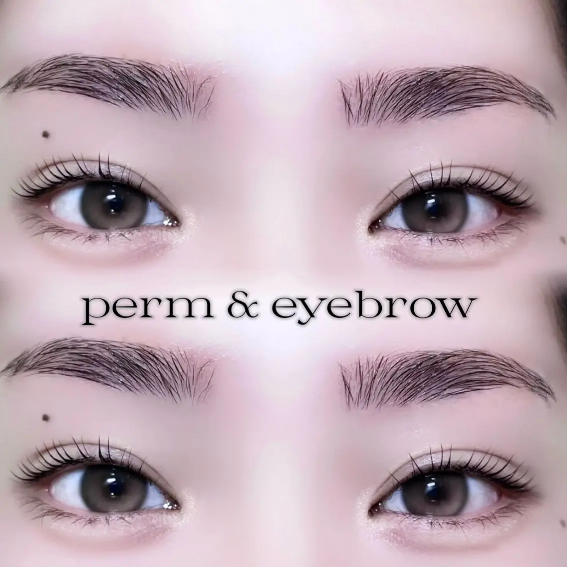 【朝の時短に‼️】上まつ毛パーマ+眉毛WAX🐈ᯓᡣ𐭩の写真
