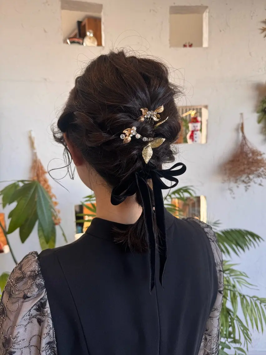 ヘアアレンジ ヘアセット 🌸小掛🌸 豊橋外国人風カラーのヘアスタイル