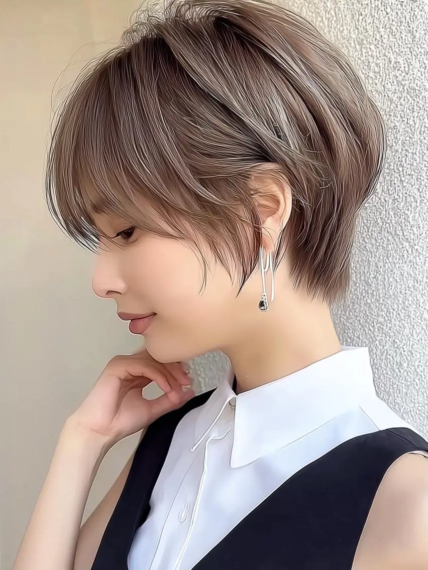 【艶感カラー×韓国×髪質改善】カット＋髪質改善韓国フルカラー＆3stepトリートメント　船堀の写真