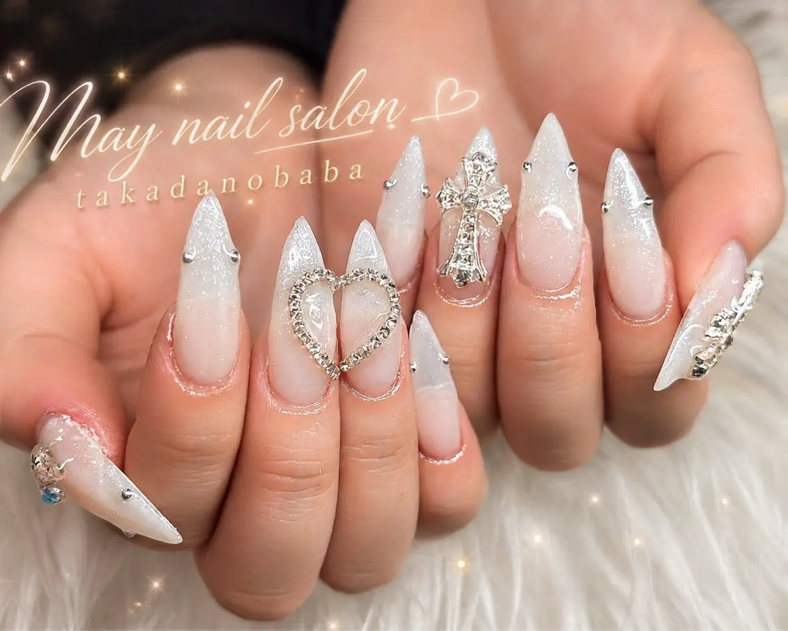 ネイル フレンチネイル 韓国ネイル マグネットネイル ニュアンスネイル オフィスネイル ハンドネイル nail mayのネイルデザイン