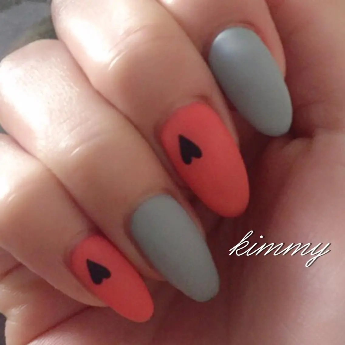 ネイル マットネイル ハンドネイル kimmy nailsのネイルデザイン