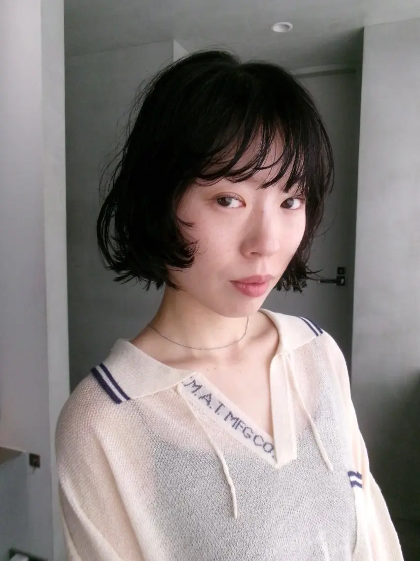 ショート パーマ ボブレイヤー ボブ レイヤーカット 斉藤 瑞恵のヘアスタイル