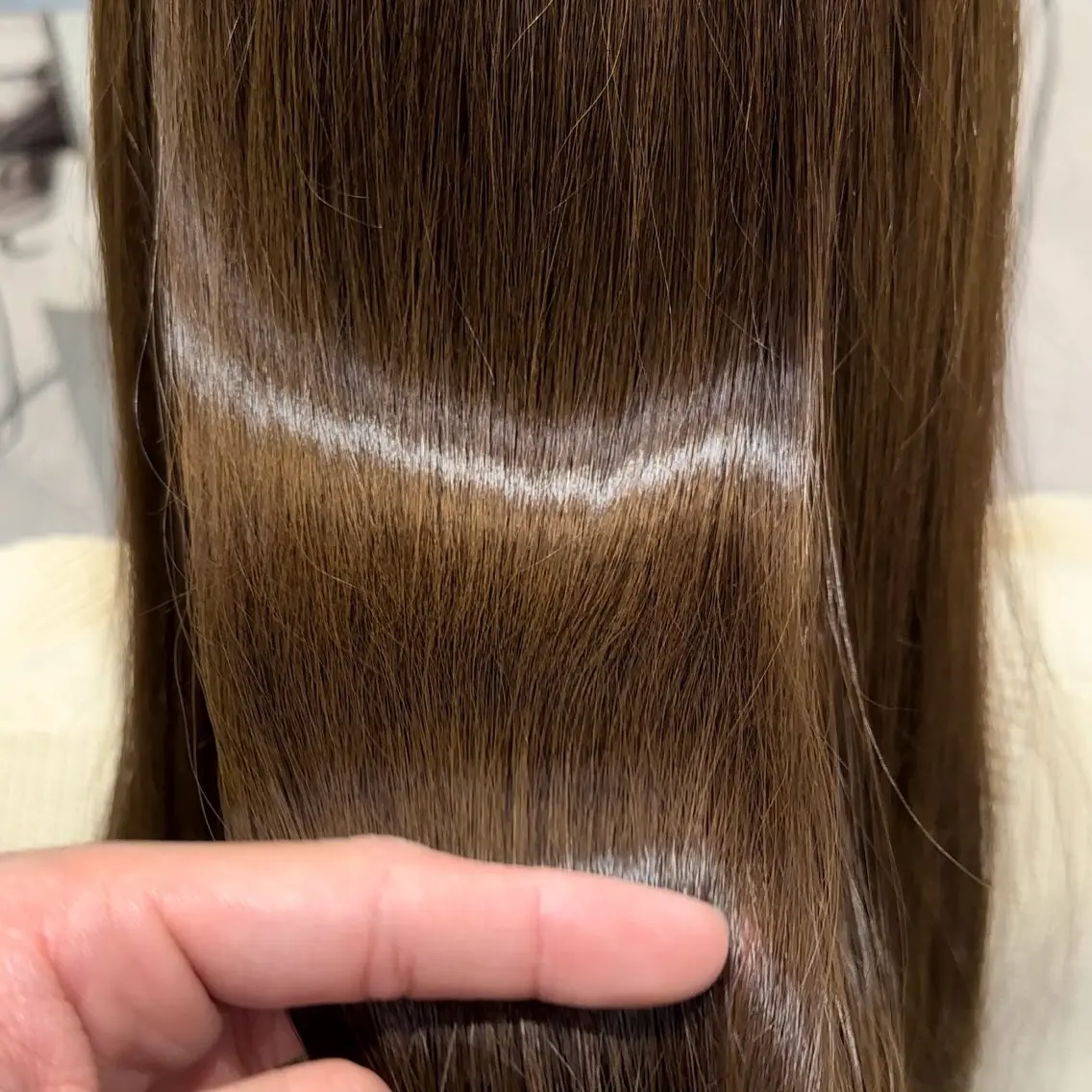 ロング カラー ベージュカラー オリーブベージュ 当日予約⭕️ 太田のヘアスタイル