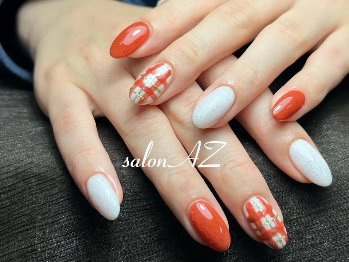 ネイル 長さ出し フットネイル フレンチネイル マグネットネイル ニュアンスネイル ハンドネイル salon AZのネイルデザイン