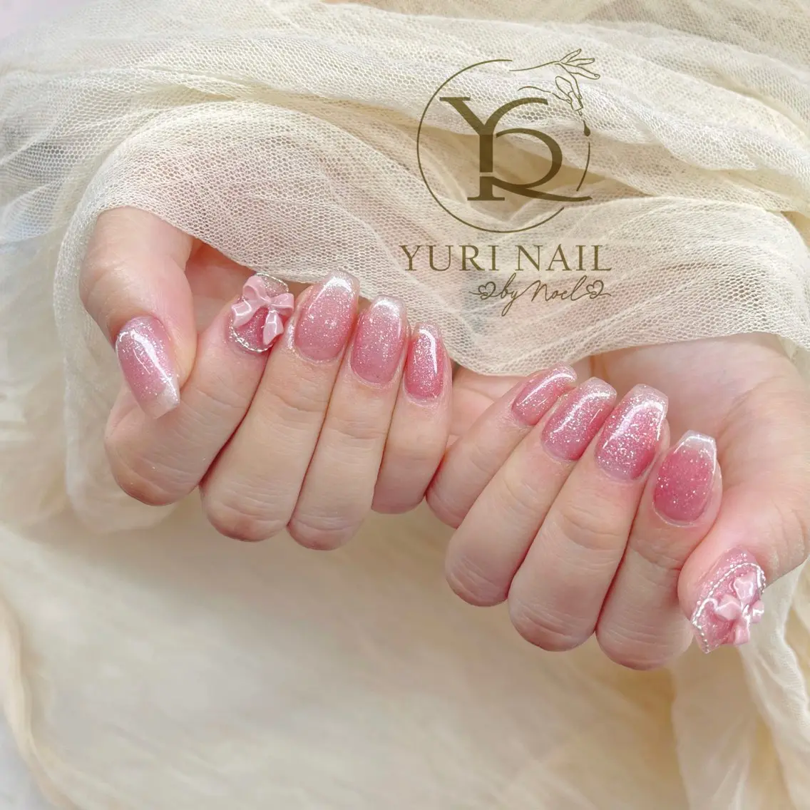 ネイル チークネイル フットネイル フレンチネイル グラデーション キラキラネイル ハンドネイル フットネイル ハンドケア YURI Nail Funabashiのネイルデザイン