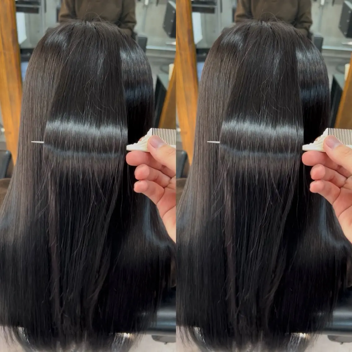 ロング 縮毛矯正 ヘアカラー トリートメント ヘッドスパ 🫧髪質改善 縮毛矯正特化🫧中西のヘアスタイル