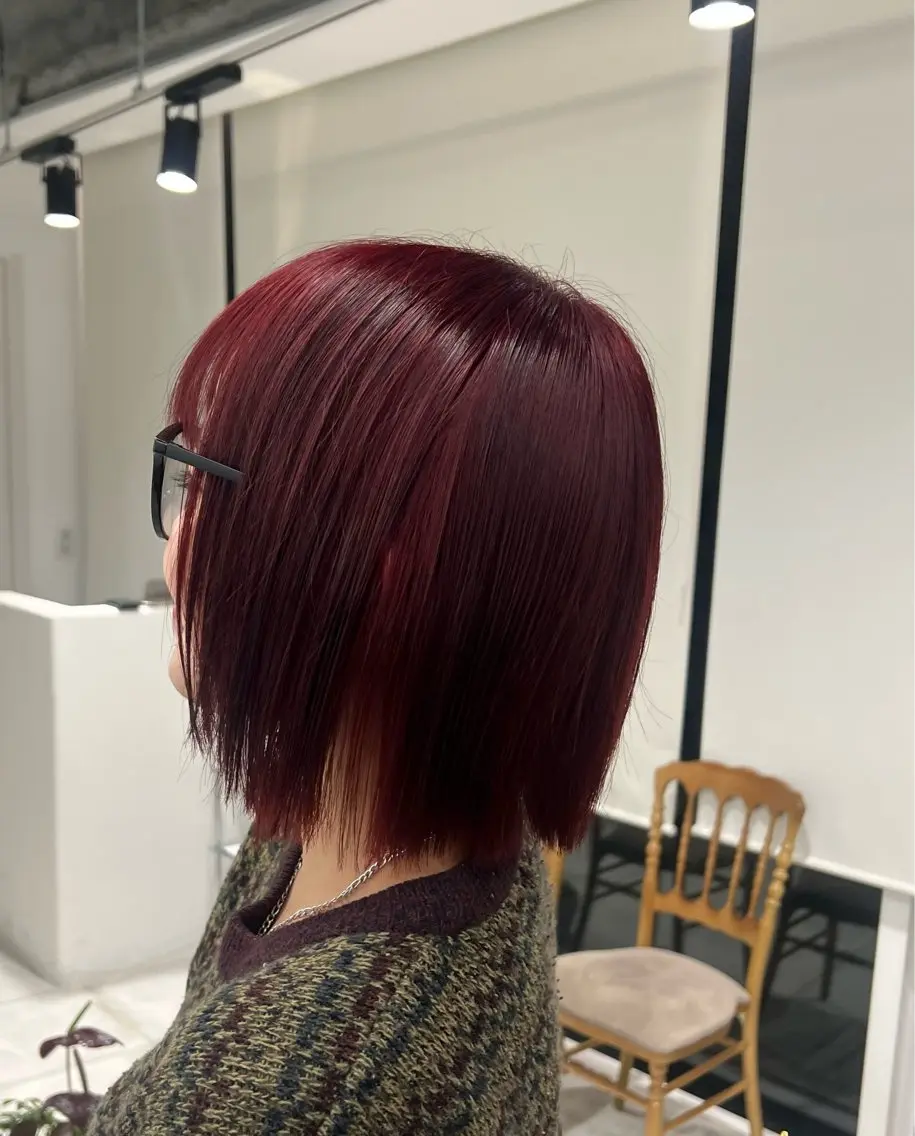 ミディアム カラー カット ヘアカラー トリートメント 赤みゼロ/透明感 カラー🌿KANTAのヘアスタイル