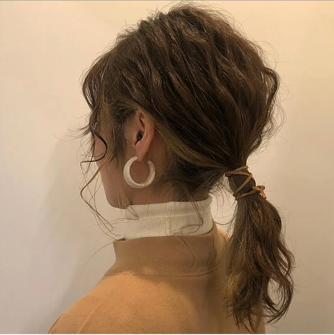 セミロング カラー ヘアアレンジ 🌼 アユカのヘアスタイル