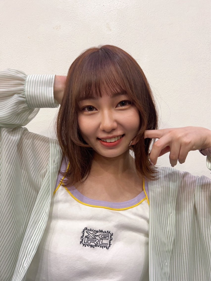 ミディアム カラー ベージュカラー グラデーションカラー ピンクカラー ピンクベージュ 平田 一成のヘアスタイル