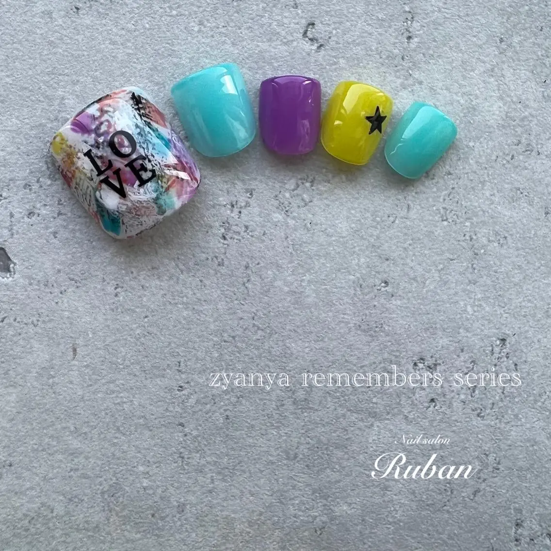 ネイル フットネイル Nail salon Rubanのネイルデザイン
