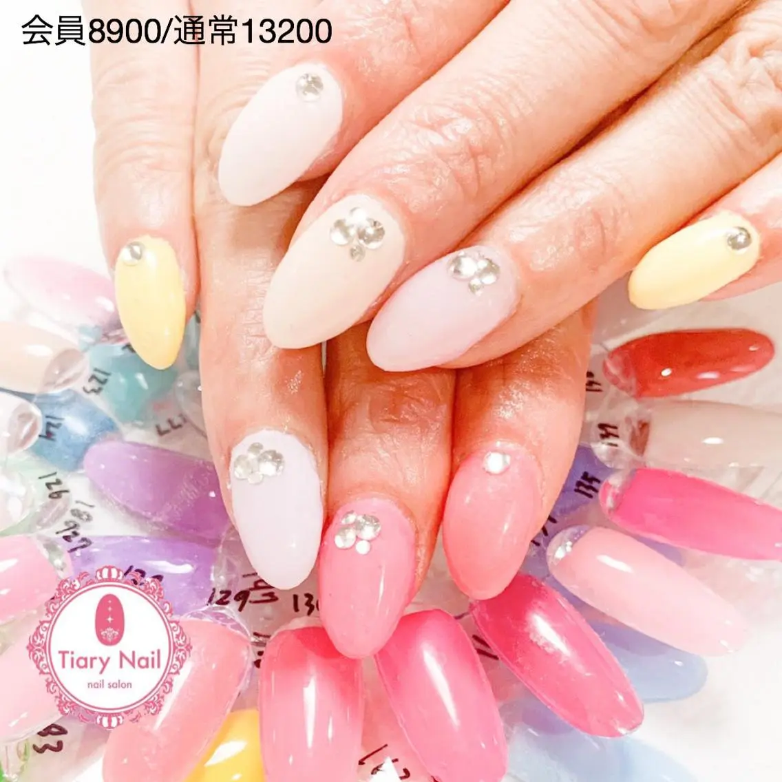 ネイル 桜ネイル 長さ出し オフィスネイル スカルプネイル シンプルネイル 💗🪽Tiary Nail🪽💗のネイルデザイン