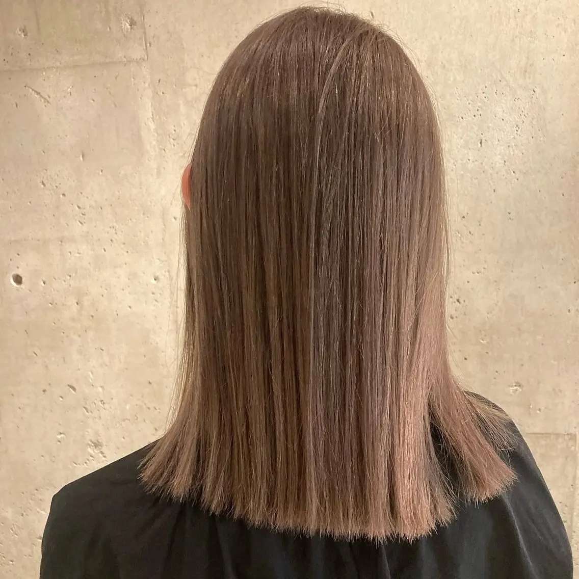 ミディアム カット ヘアカラー トリートメント newi広島 tomokaのヘアスタイル