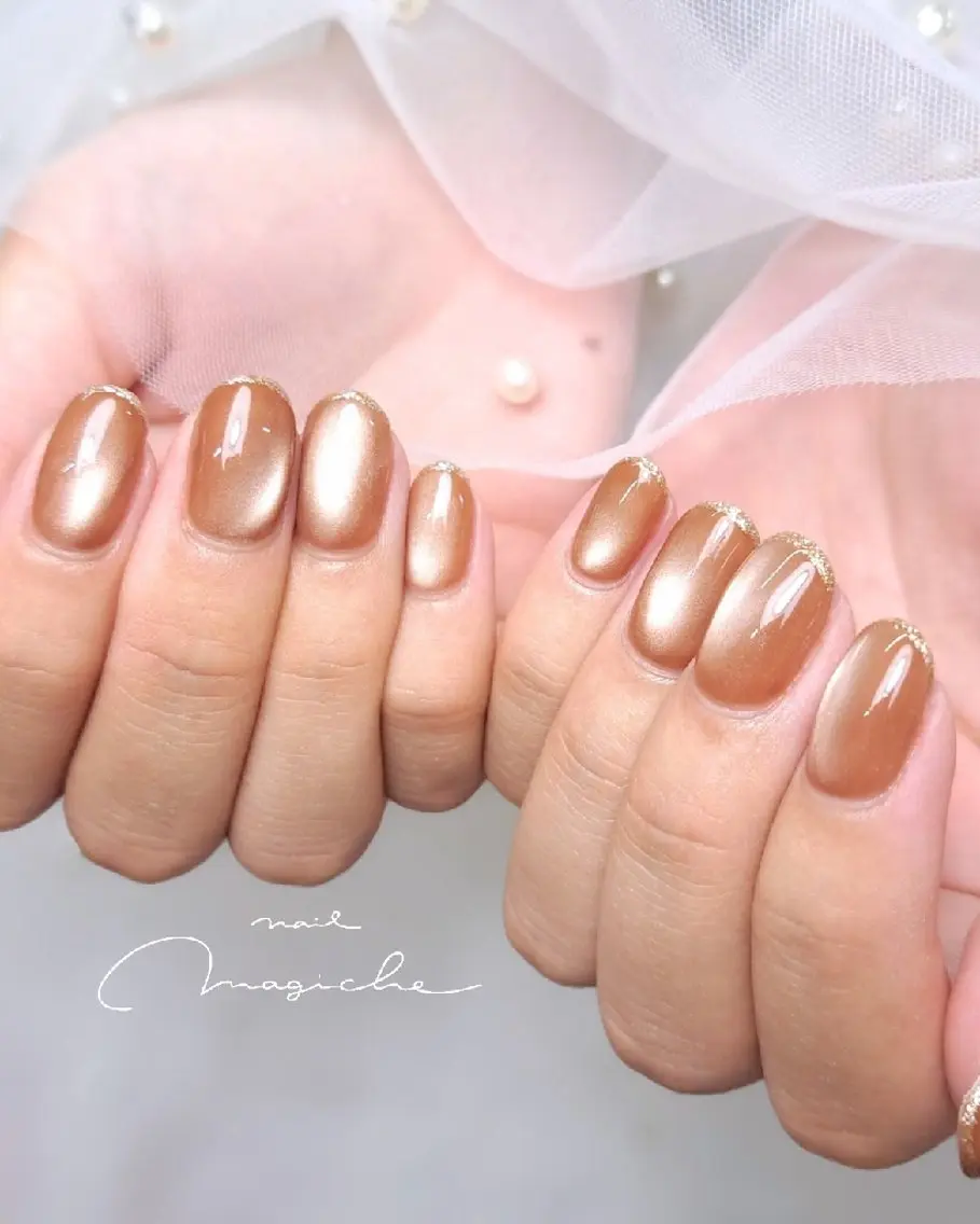 ネイル ラメ(グリッター) マグネットネイル ハンドネイル nail magicheのネイルデザイン