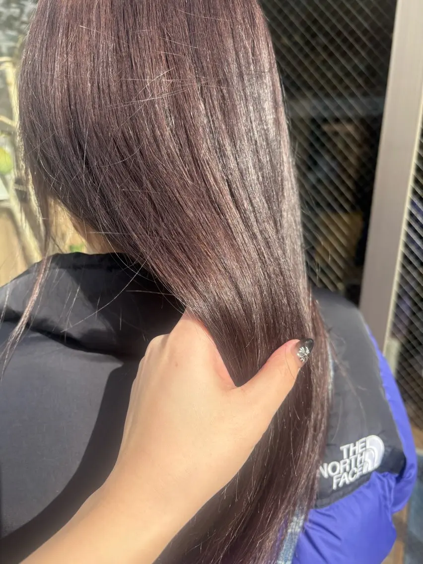 セミロング ヘアカラー トリートメント 艶カラー🌸 SAKURAI🌸のヘアスタイル