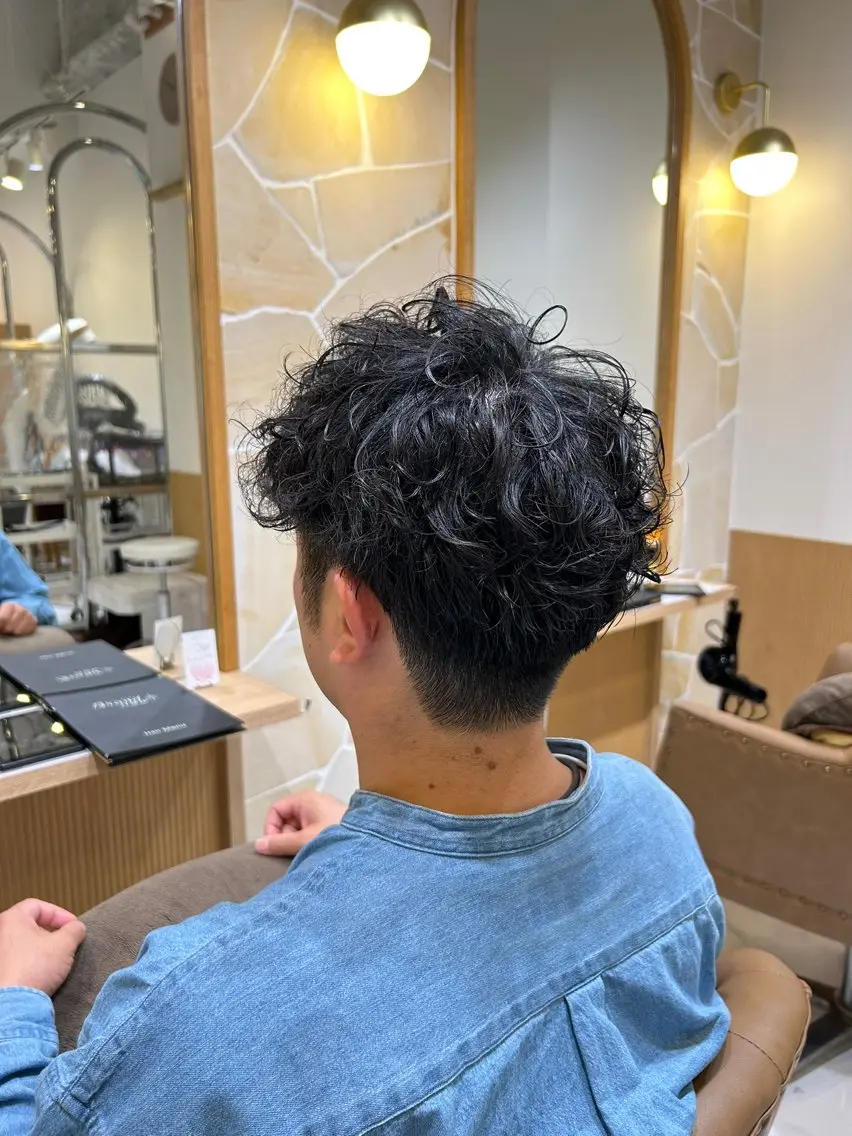 ショート メンズ カット パーマ 辻 雅也のヘアスタイル