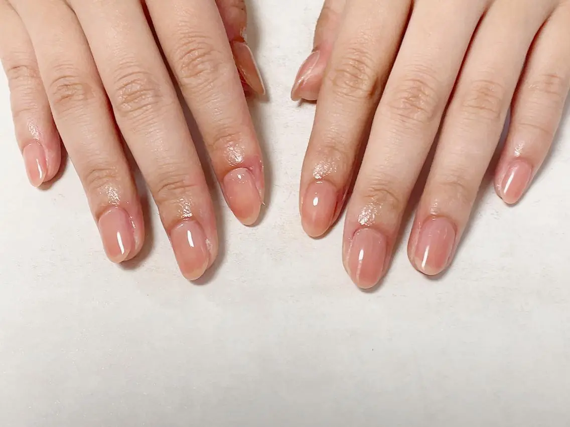 ネイル オーロラネイル フラワーネイル フットネイル フレンチネイル ジェルネイル ハンドネイル mogunail &blowのネイルデザイン