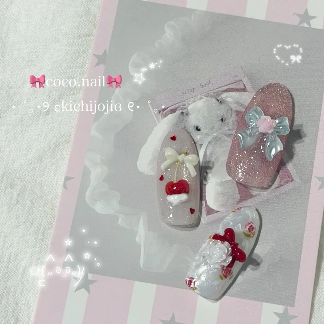 ネイル ハンドネイル coco.nail/ y2k/ワンホンのネイルデザイン