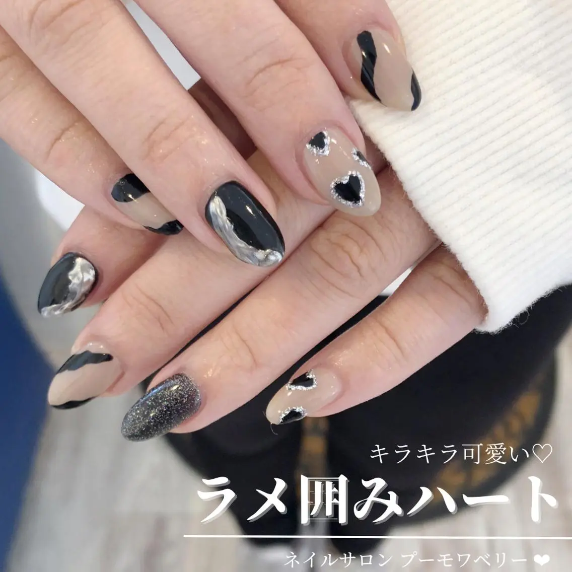 ネイル ハンドネイル 【岐阜💅🏻】 オトナ可愛い🤍🪄のネイルデザイン