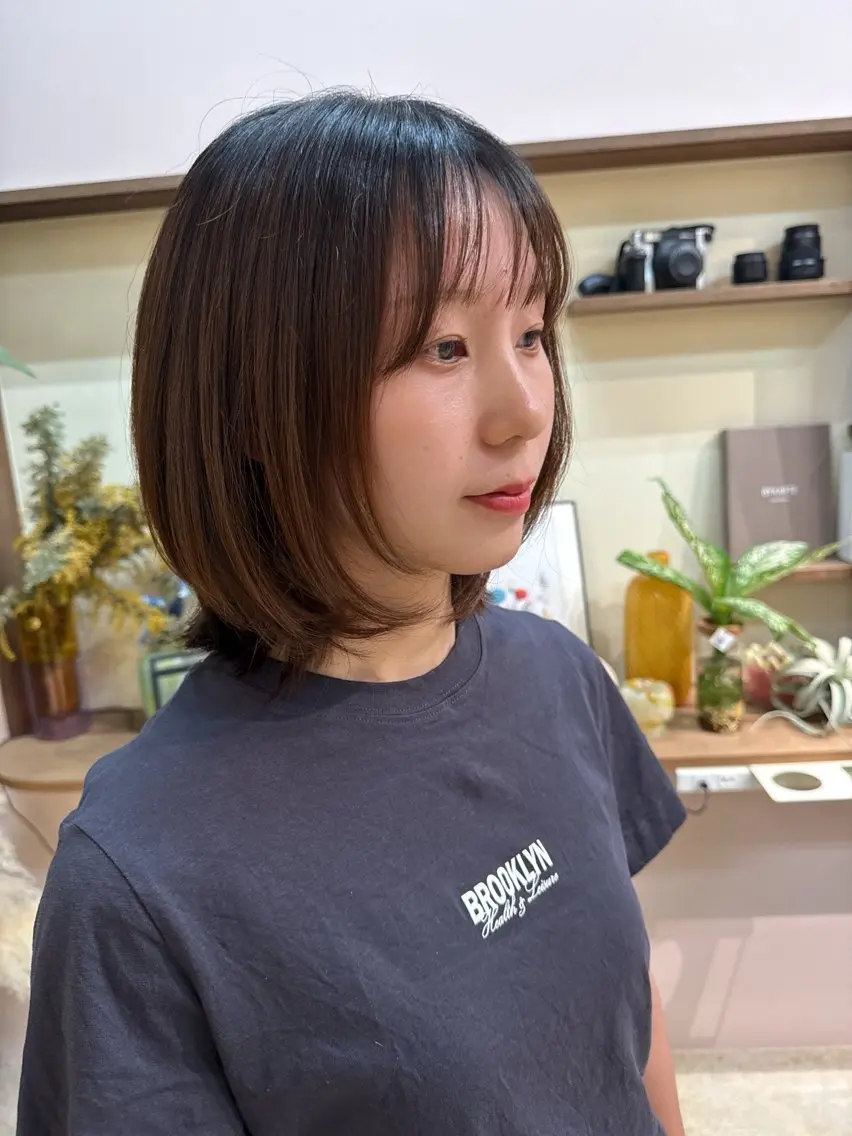 ミディアム カラー ヘアアレンジ 大曽根カットモデル /希空 noaのヘアスタイル