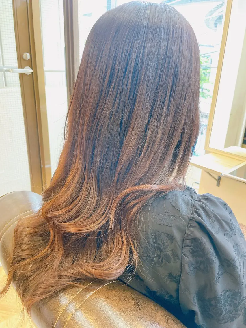 セミロング ヘアセット 原田 絵里華のヘアスタイル