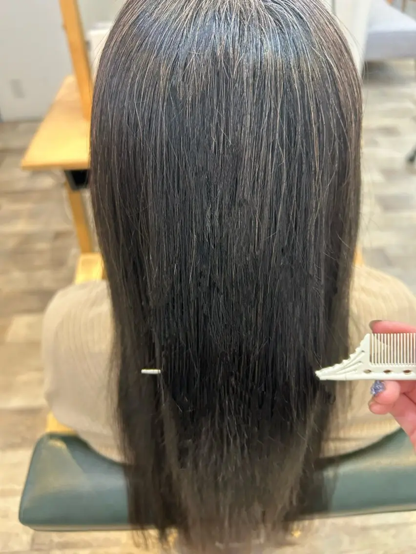 ロング 縮毛矯正 青木 優雅のヘアスタイル