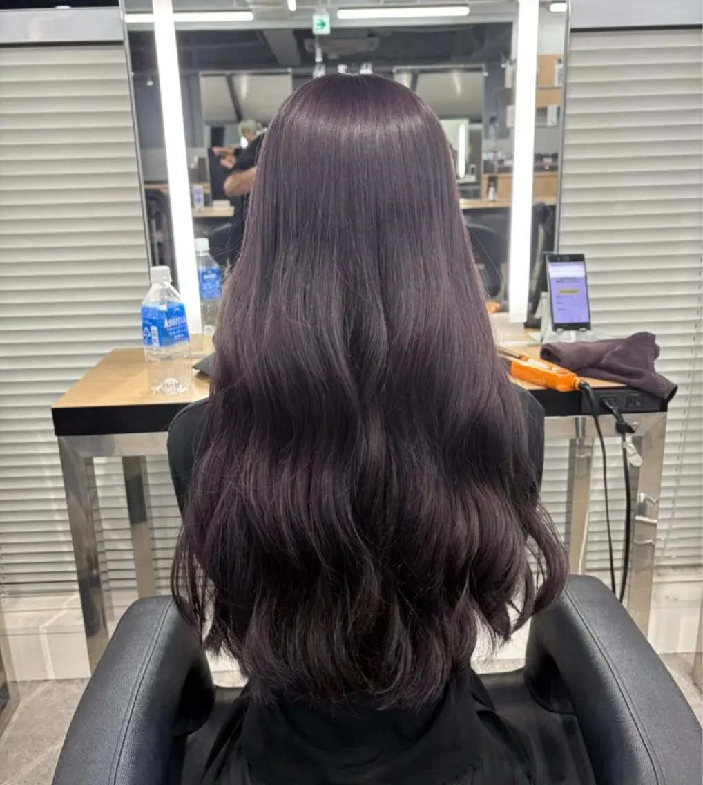 ロング ヘアカラー miku/ラベンダー 透明感カラー🪻❤︎のヘアスタイル
