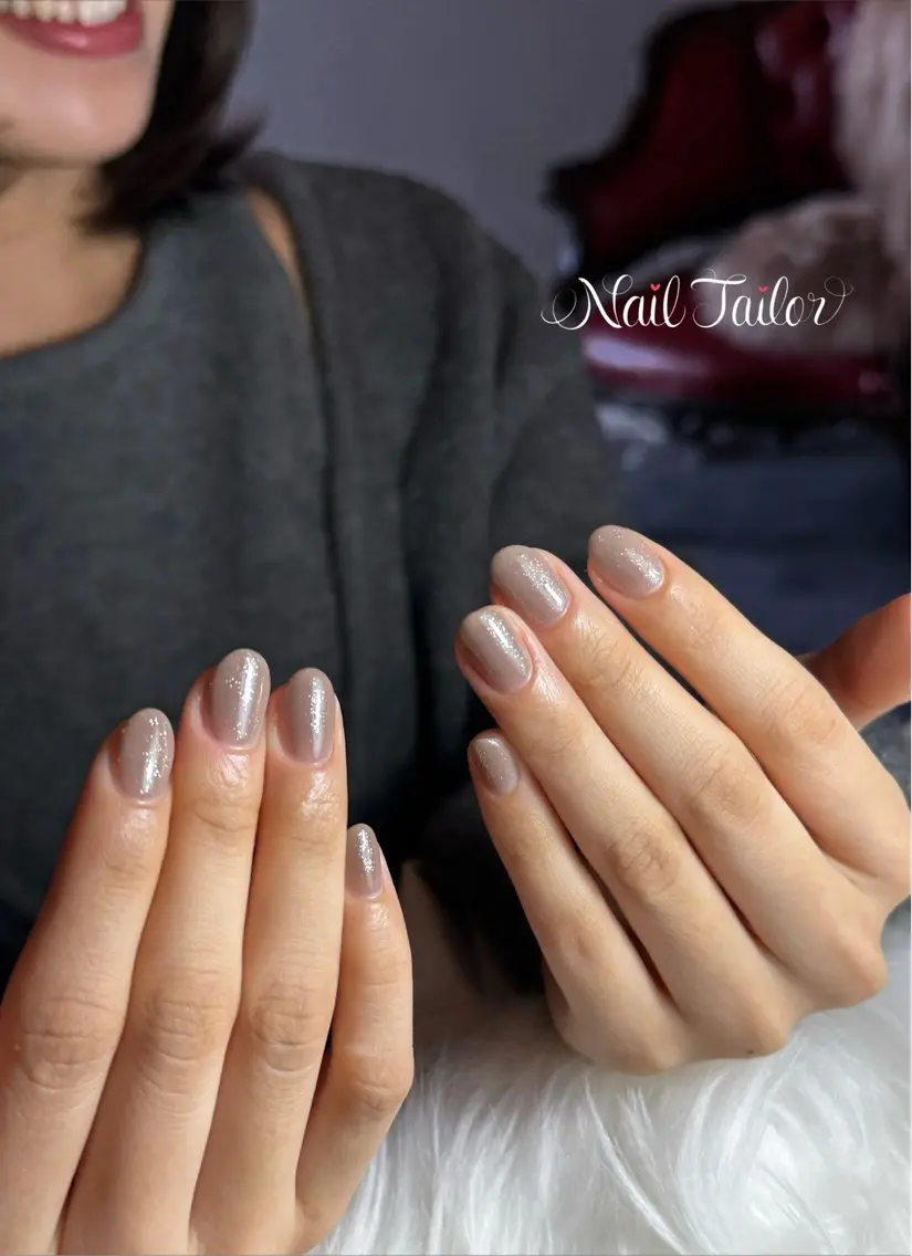 ネイル キラキラネイル ロングネイル オフィスネイル ワンカラーネイル ハンドネイル NailTailor ネイルテイラーのネイルデザイン