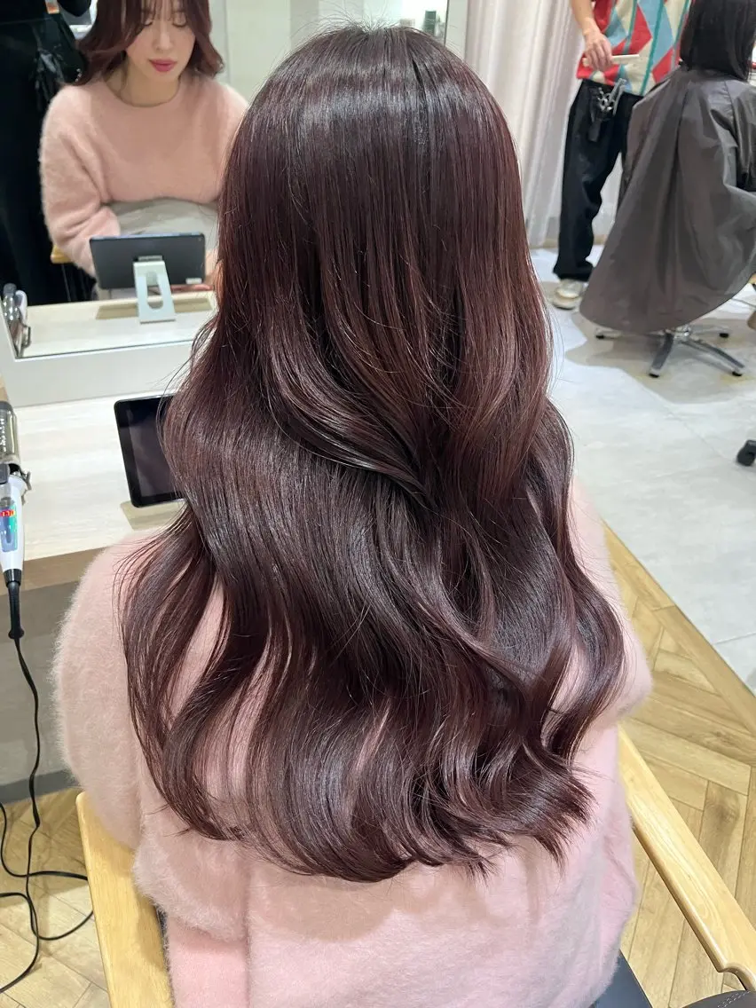ロング 韓国レイヤー／顔周り ／ブリーチことこのヘアスタイル