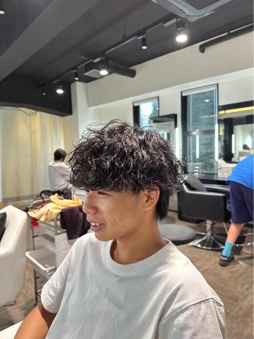 🌊骨格矯正カット+波巻きパーマ🌊の写真