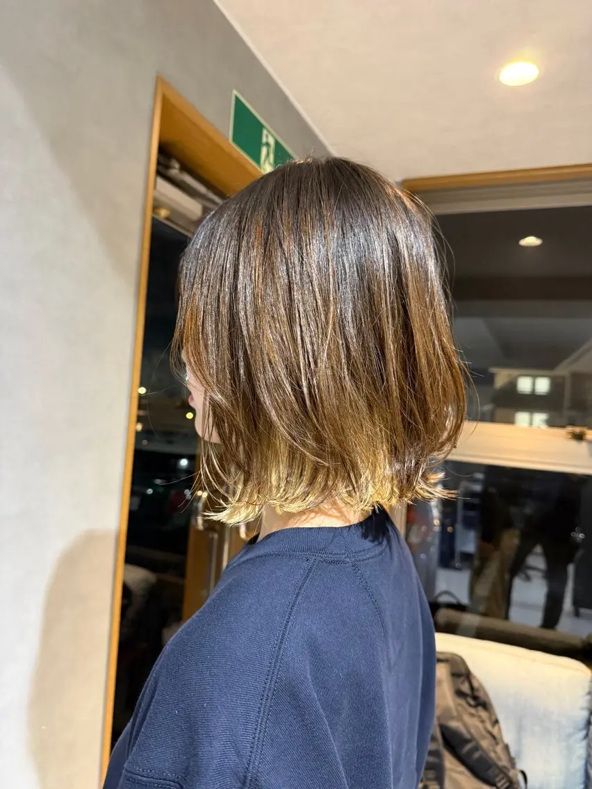 ミディアム ボブレイヤー ボブ レイヤーカット 酒井 成貴のヘアスタイル