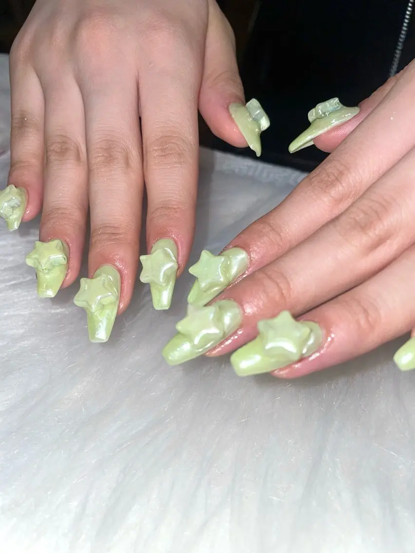 ネイル オーロラネイル ハンドネイル Nail ヌシん家 AKANEのネイルデザイン