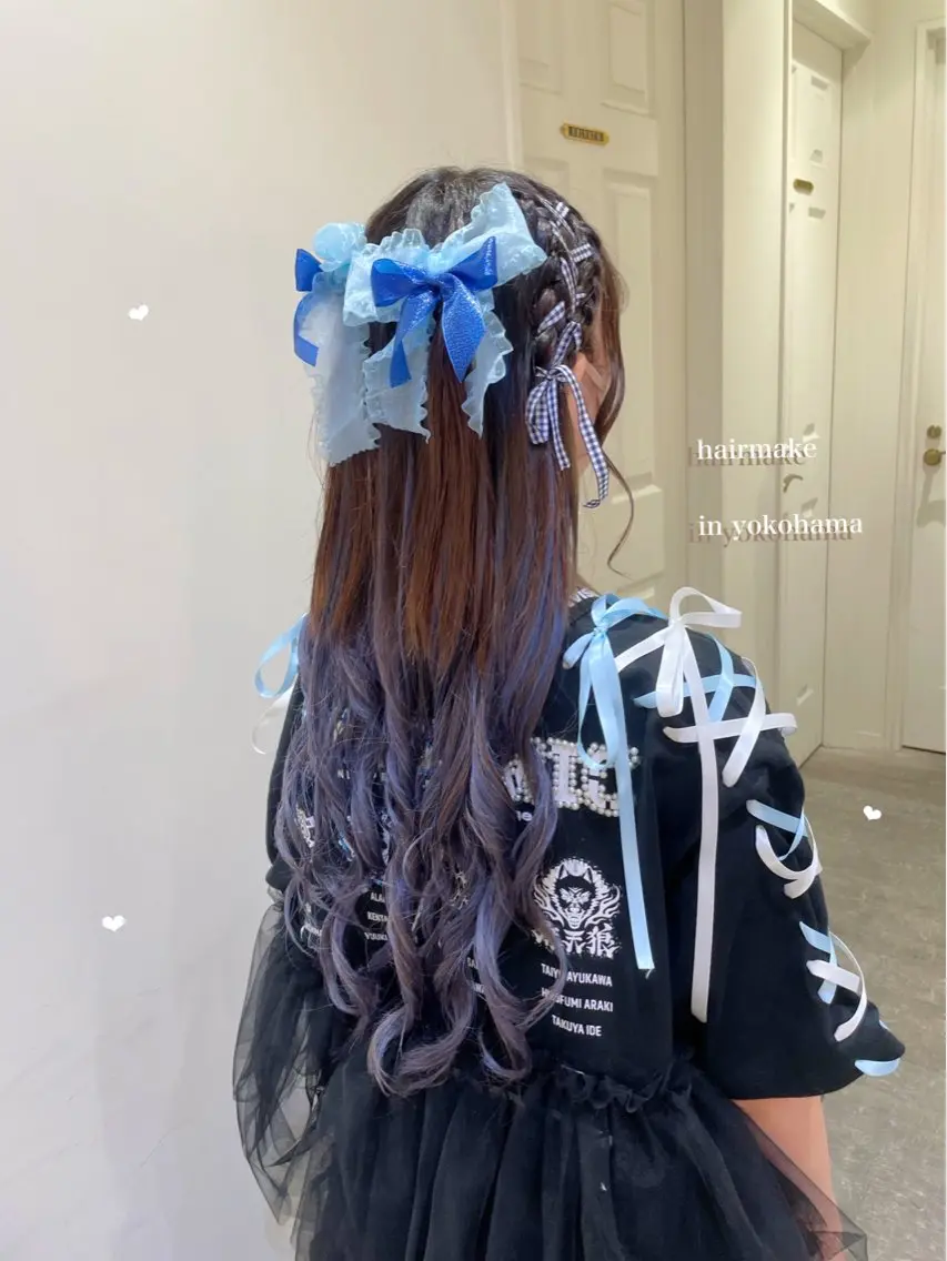 ロング ヘアアレンジ シールエクステ横浜 🐏☁️miminaのヘアスタイル