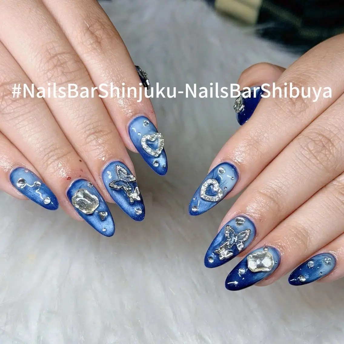 ネイル 長さ出し フレンチネイル ジェルネイル 韓国ネイル ロングネイル NAILS BAR SHINJUKUのネイルデザイン