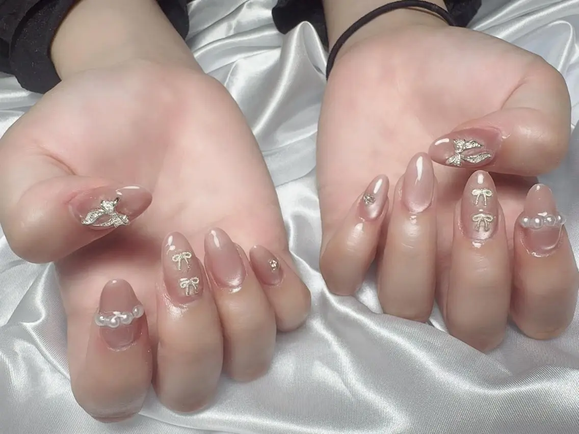 ネイル フットネイル フレンチネイル グラデーション 韓国ネイル マグネットネイル ハンドネイル ハンドケア Hara Nail 【持ち込みOK】のネイルデザイン