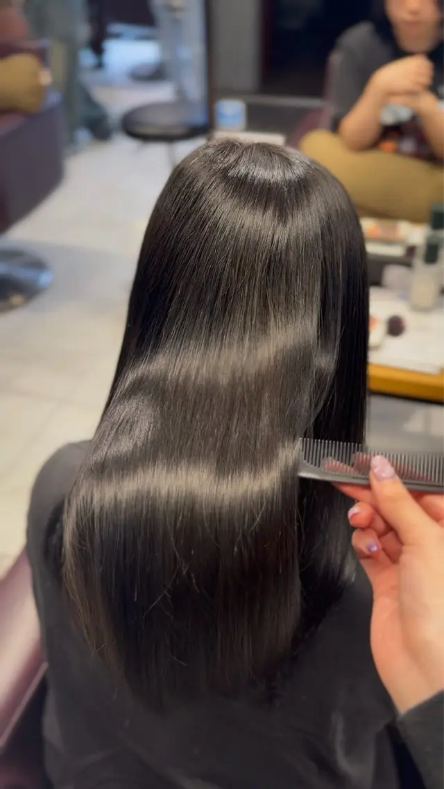 セミロング カラー 髪質改善 ヘアカラー ツヤ髪髪質改善カラー 🫧/ボブ/RUKAのヘアスタイル
