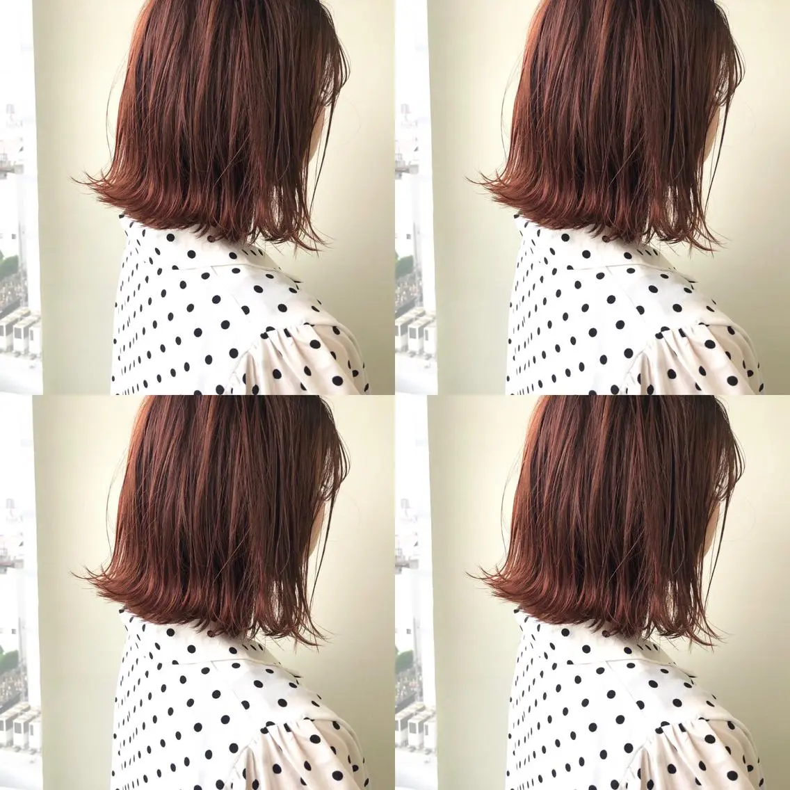 ミディアム 切りっぱなしボブ ボブ カット ヘアカラー トリートメント 小澤大輔 YOLO hairのヘアスタイル
