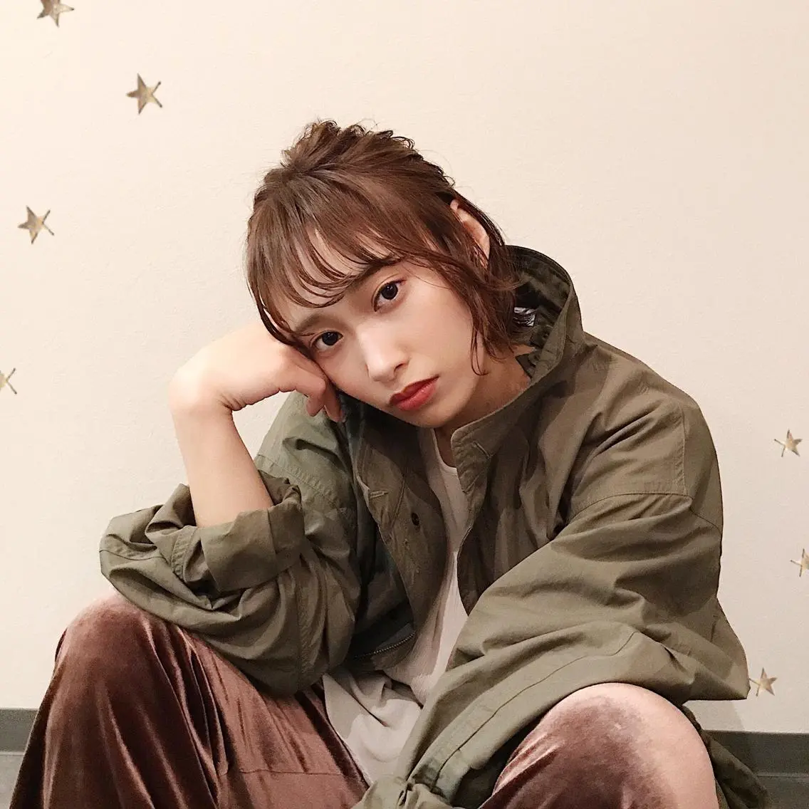 ミディアム ヘアアレンジ ヘアセット 市川 千夏のヘアスタイル