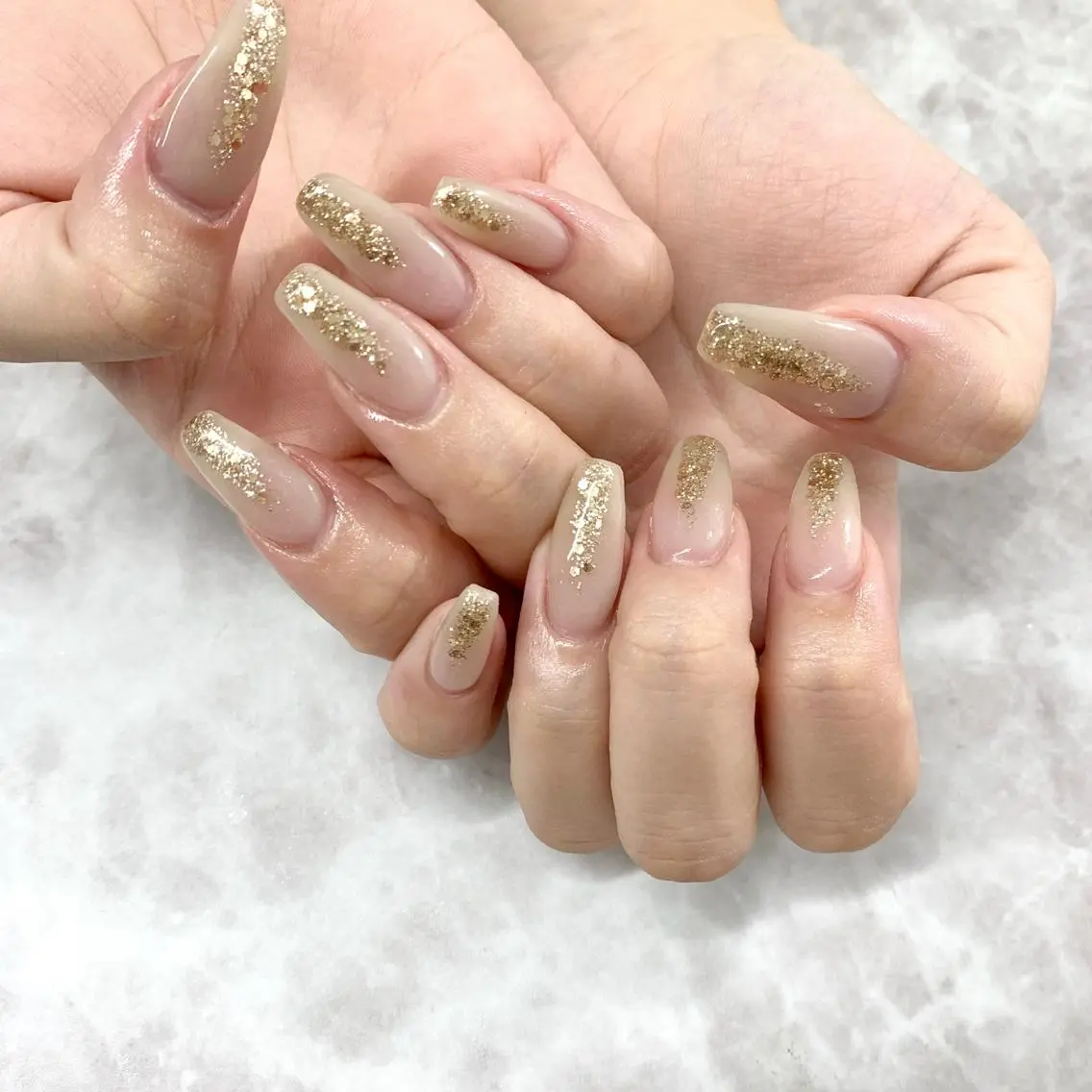 ネイル ニュアンスネイル new me"のネイルデザイン