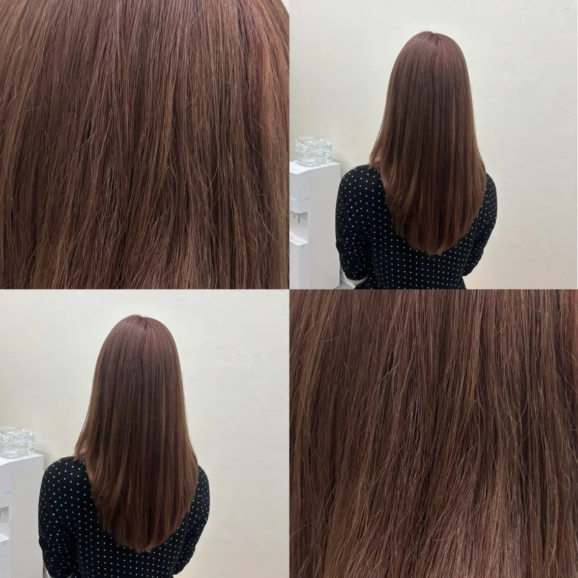 ロング カラー ベージュカラー ピンクカラー カット トリートメント RINNO🌷透明感 カラー/髪質改善のヘアスタイル