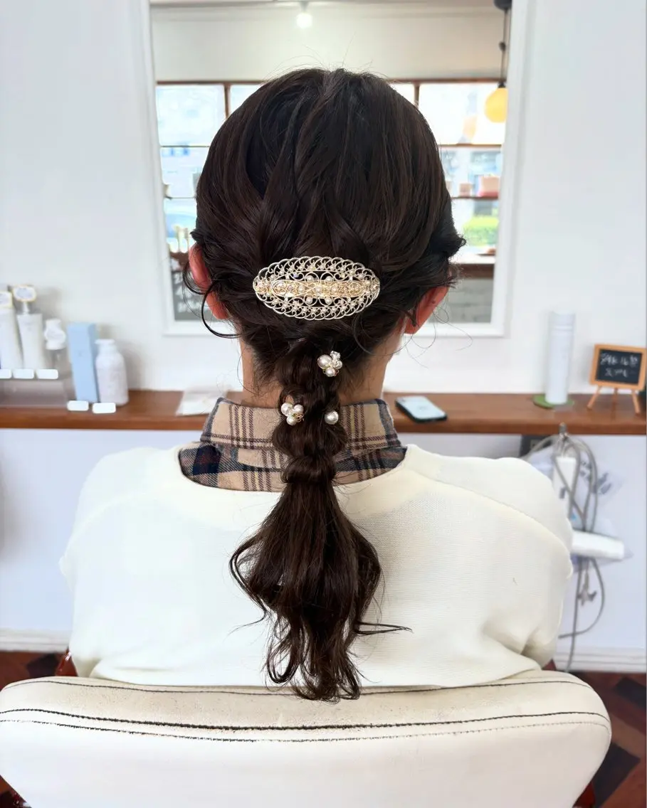 ヘアアレンジ ヘアセット 塔崎 りこのヘアスタイル