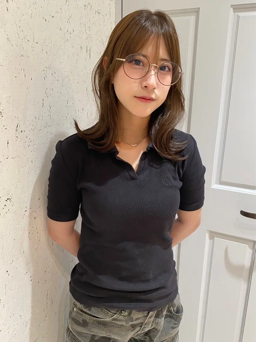 ミディアム カラー 似合わせカット カット ヘアカラー トリートメント mai / linoah˚✧のヘアスタイル