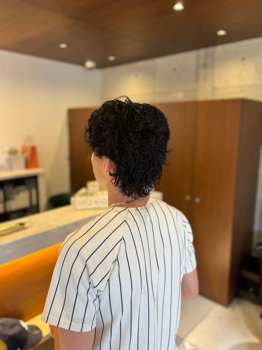 パーマ、カット、Aujuaトリートメントの写真