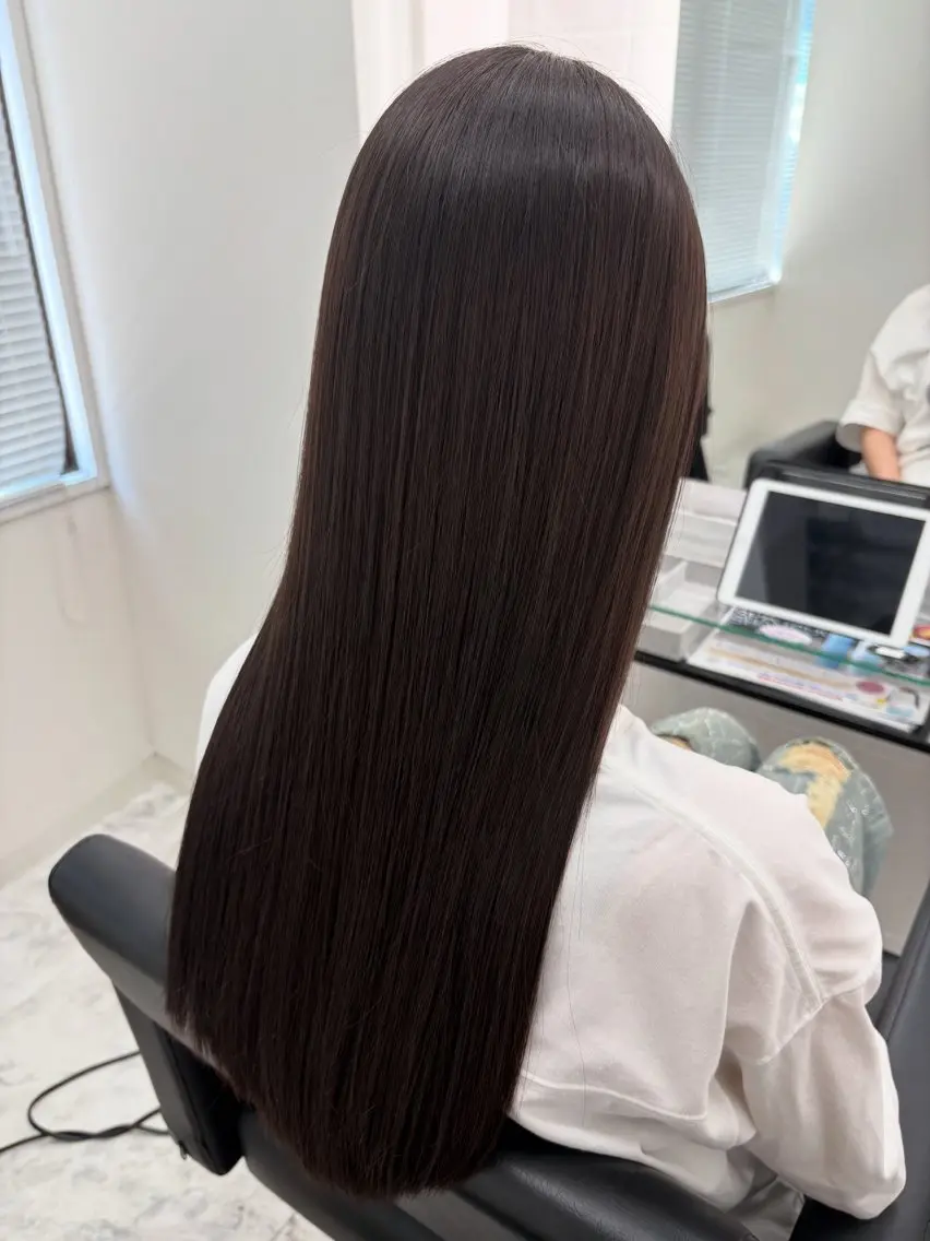 ロング カット ヘアカラー トリートメント 髪質改善サロン🫧 セキチサトのヘアスタイル